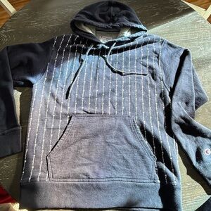 Vintage and very broken in Champion size Medium hoodie. Heavier hoodie
